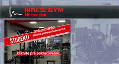 Desktop Screenshot of impulsegym.sk