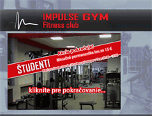 Tablet Screenshot of impulsegym.sk